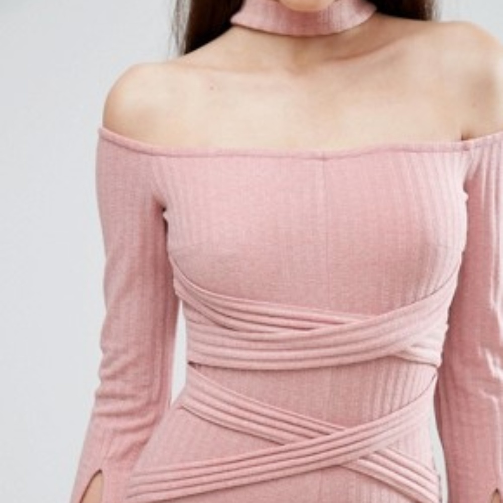 Lavish Alive Rib Knit Dress